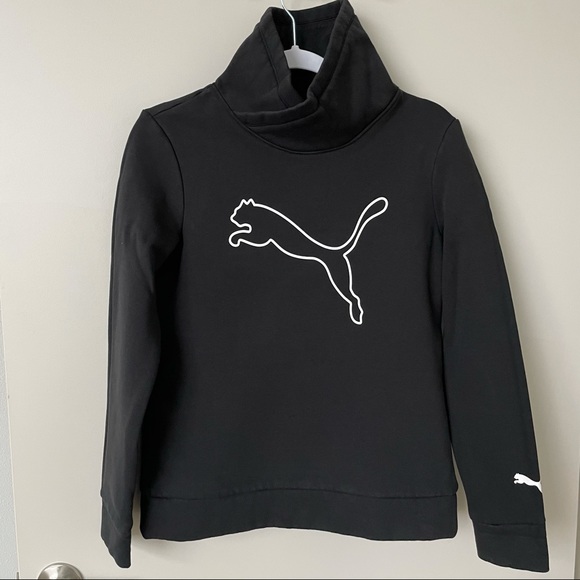 🌀LIKE NEW🌀PUMA Asymmetric Cowl Neck Sweatshirt - Picture 2 of 9